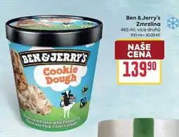 Billa Ben & Jerry's zmrzlina 465ml, vybrané druhy nabídka