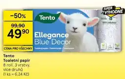 Tesco Tento Toaletní papír, 8 rolí, 3 vrstvy nabídka
