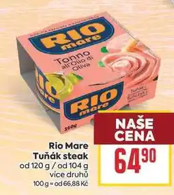 Billa Rio Mare Tuňák steak od 120 g/ od 104 g nabídka