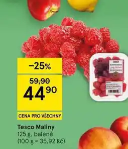 Tesco Tesco Maliny, 125 g, balené nabídka
