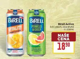 Billa Birell Active 0,51, plech nabídka