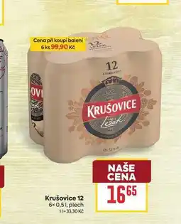 Billa Krušovice 12 6x 0,51, plech nabídka
