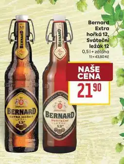 Billa Bernard Extra hořká 12, Sváteční ležák 12 nabídka
