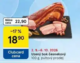 Tesco Uzený bok česnekový nabídka