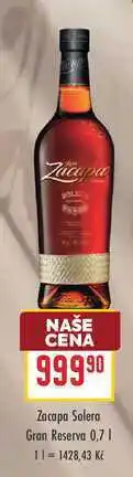 Billa Zacapa Solera Gran Reserva nabídka