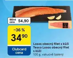 Tesco Losos obecný filet s kůží nabídka