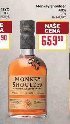 Billa Monkey Shoulder 40% nabídka