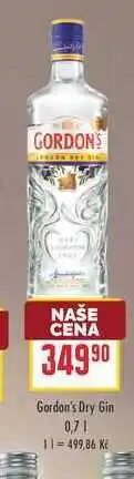 Billa Gordon's Dry Gin nabídka