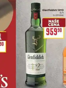 Billa Glenfiddich 12YO nabídka