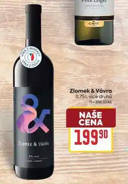 Billa Zlomek & Vávra nabídka