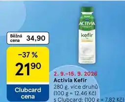 Tesco Activia Kefír nabídka