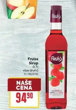 Billa Fruiss Sirup nabídka