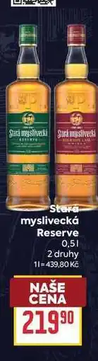 Billa Stará myslivecká Reserve nabídka