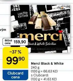 Tesco Merci Black & White nabídka