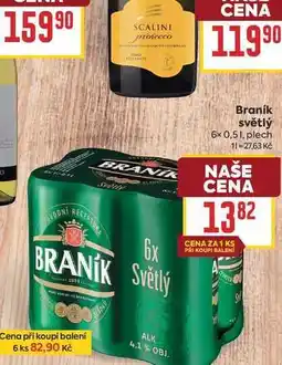 Billa Braník světlý 6x 0,51, plech nabídka