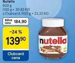 Tesco Nutella nabídka