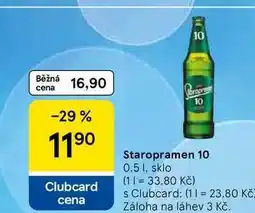 Tesco Staropramen 10, 0.5 l, sklo nabídka