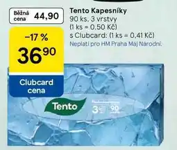 Tesco Tento Kapesníky, 90 ks, 3 vrstvy nabídka