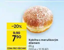 Tesco Kobliha s meruňkovým džemem nabídka