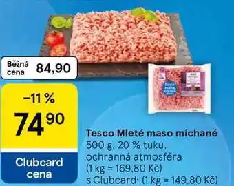 Tesco Tesco Mleté maso míchané, 500 g, 20 % tuku nabídka