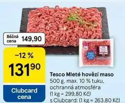 Tesco Tesco Mleté hovězí maso nabídka