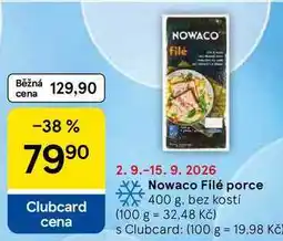 Tesco Nowaco Filé porce, 400 g, bez kostí nabídka