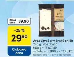 Tesco Arax Lavaš arménský chléb, 240 g, více druhů nabídka