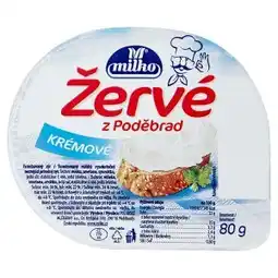 Tesco Milko Žervé z Poděbrad 80g, vybrané druhy nabídka