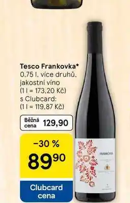Tesco Tesco Frankovka nabídka