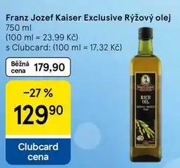 Tesco Franz Jozef Kaiser Exclusive Rýžový olej nabídka