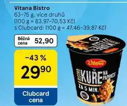 Tesco Vitana Bistro nabídka