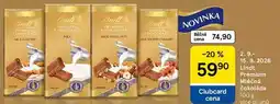 Tesco Lindt Premium Mléčná čokoláda nabídka