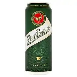 Tesco Zlatý bažant, světlé pivo (plechovka) 500ml nabídka