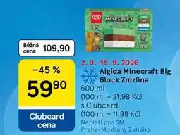 Tesco Algida Minecraft Big Block Zmzlina nabídka