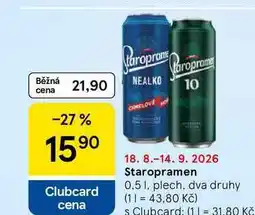 Tesco Staropramen, 0.5 l, plech nabídka