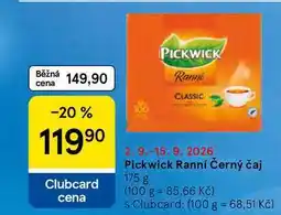 Tesco Pickwick Ranní Černý čaj nabídka