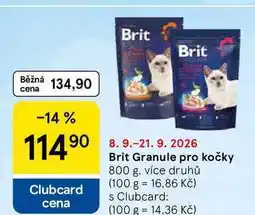 Tesco Brit Granule pro kočky nabídka