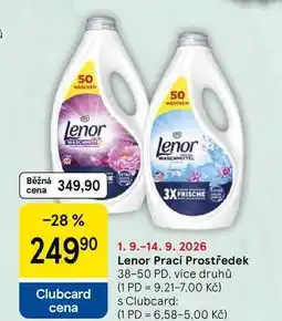 Tesco Lenor Prací prostředek, 38-50 PD, více druhů nabídka