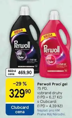 Tesco Perwoll Prací gel, 75 PD nabídka