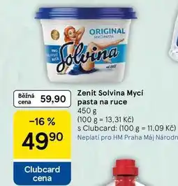 Tesco Zenit Solvina Mycí pasta na ruce nabídka