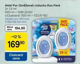Tesco Ambi Pur Osvěžovač vzduchu Duo Pack, 2× nabídka