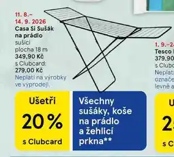 Tesco Casa Si Sušák na prádlo sušicí plocha 18 m nabídka