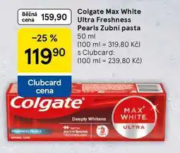 Tesco Colgate Max White Ultra Freshness Pearls Zubní pasta nabídka