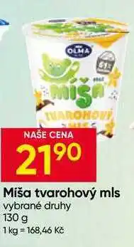 Hruška Miša tvarohový mls vybrané druhy nabídka