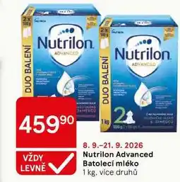 Tesco Nutrilon Advanced Batolecí mléko, 1 kg, více druhů nabídka