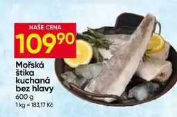 Hruška Mořská štika kuchaná bez hlavy nabídka