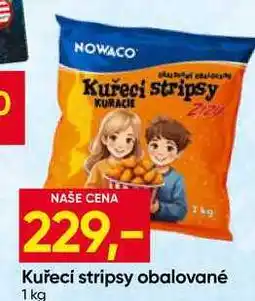 Hruška NOWACO Kuřecí stripsy obalované nabídka