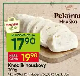 Hruška Knedlík houskový nabídka