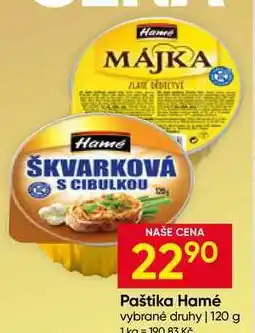Hruška Hamé Paštika 120g, vybrané druhy nabídka