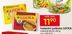 Hruška LUCKA, Instantní polévka vybrané druhy nabídka